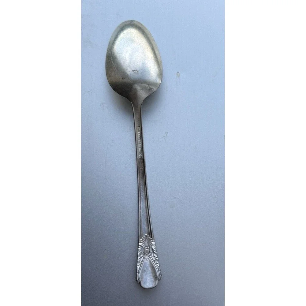 Wm Rogers Mfg Co Original Rogers Avalon Cabin Serving Spoon‎ Vintage Silverplate